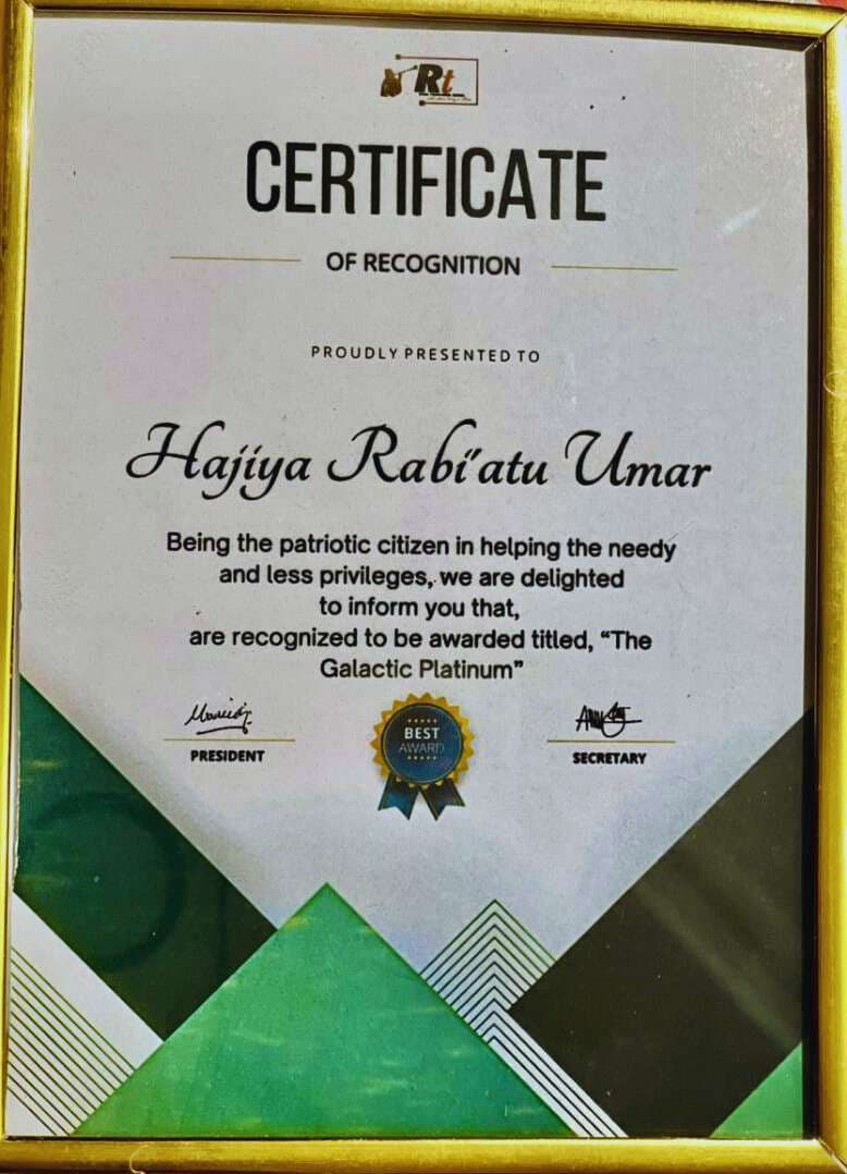 Certificate of Recognition